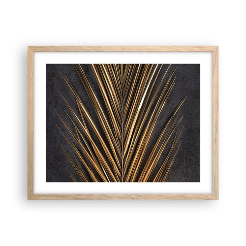 Een poster in een licht eiken lijst - Het goud van de tropen - 50x40 cm