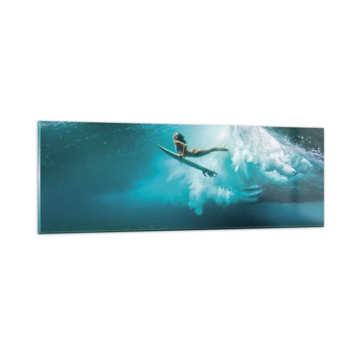 Schilderen op glas - Onderwaterwereld - 90x30 cm