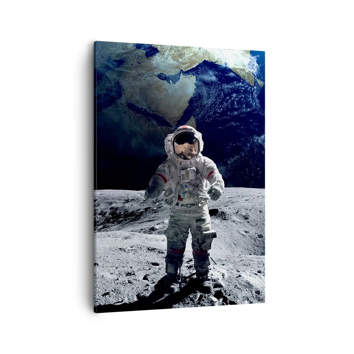 Schilderen op canvas - Groetjes van de maan - 50x70 cm