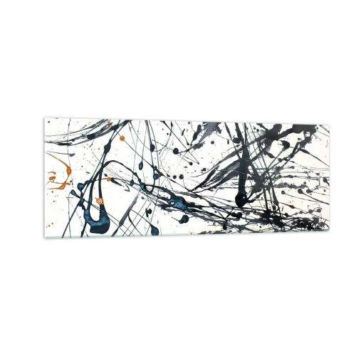 Schilderen op glas - Expressionistische abstractie - 140x50 cm