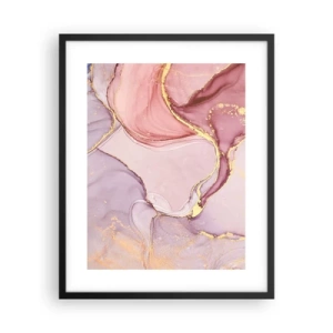 Poster in een zwarte lijst - Een streling van kleuren - 40x50 cm