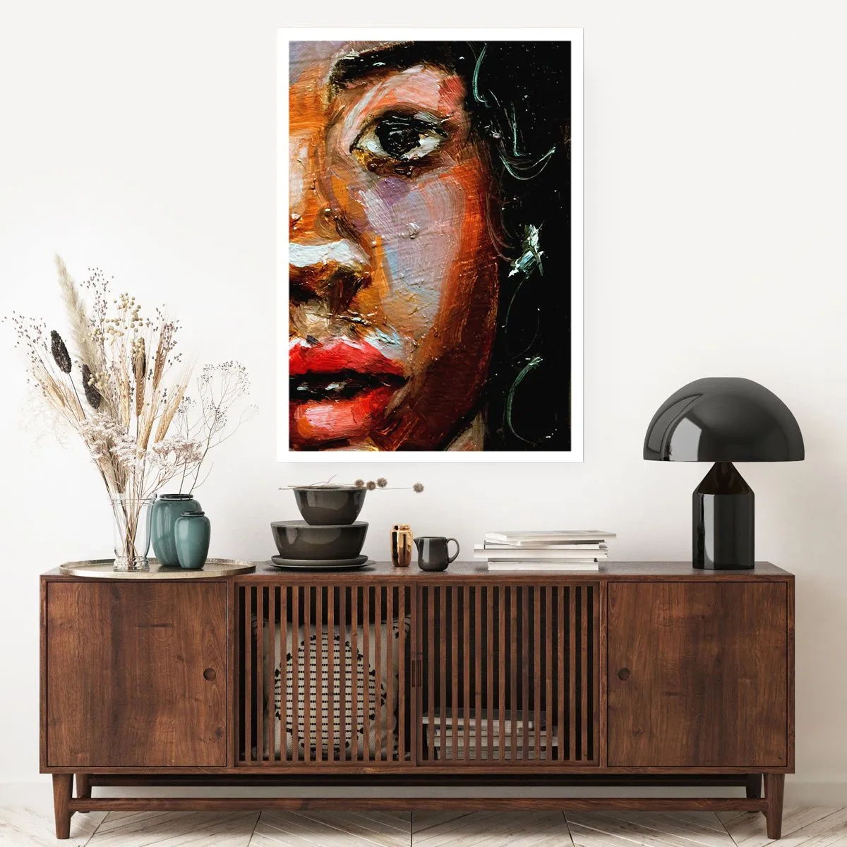 Poster - Zwart en gloed - 40x50 cm