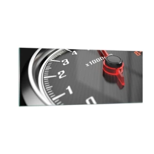 Schilderen op glas - Geef vol gas - 100x40 cm