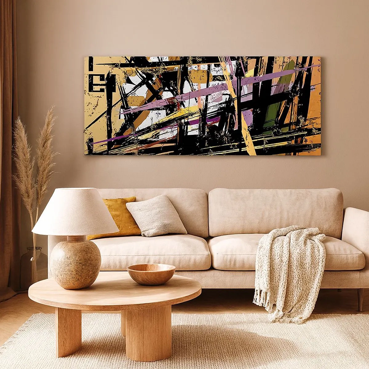 Schilderen op canvas - Een scherp snijden - 100x40 cm