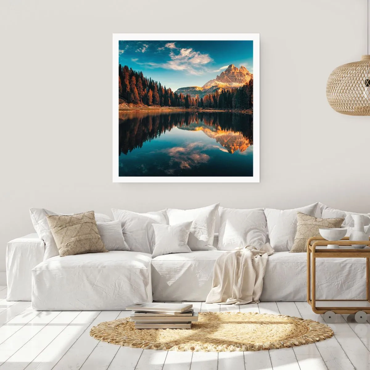 Poster - Dubbel landschap - 60x60 cm