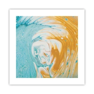 Poster - Pastel werveling - 40x40 cm