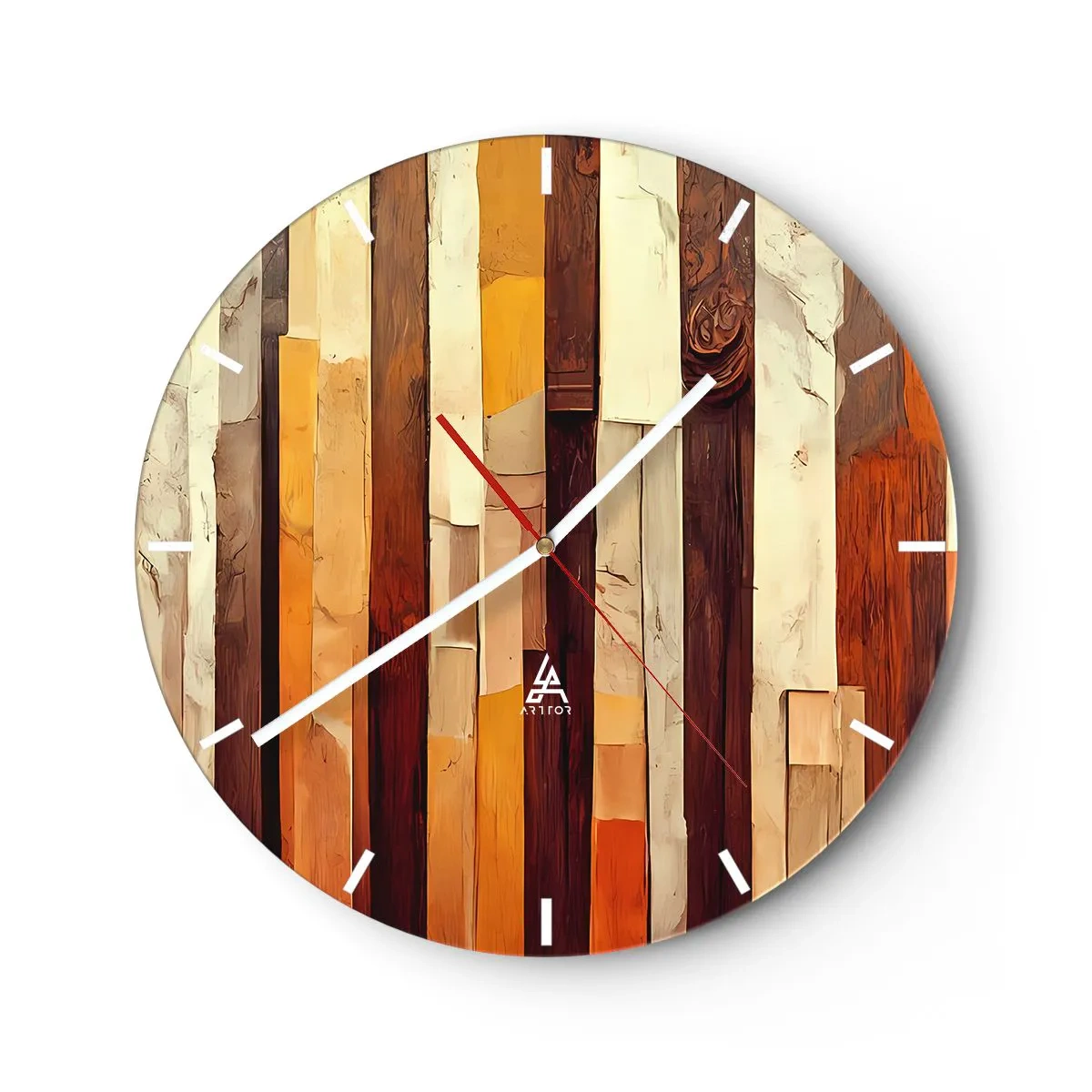 Wandklok - Klok - Anthem van de bosbomen - 40x40 cm