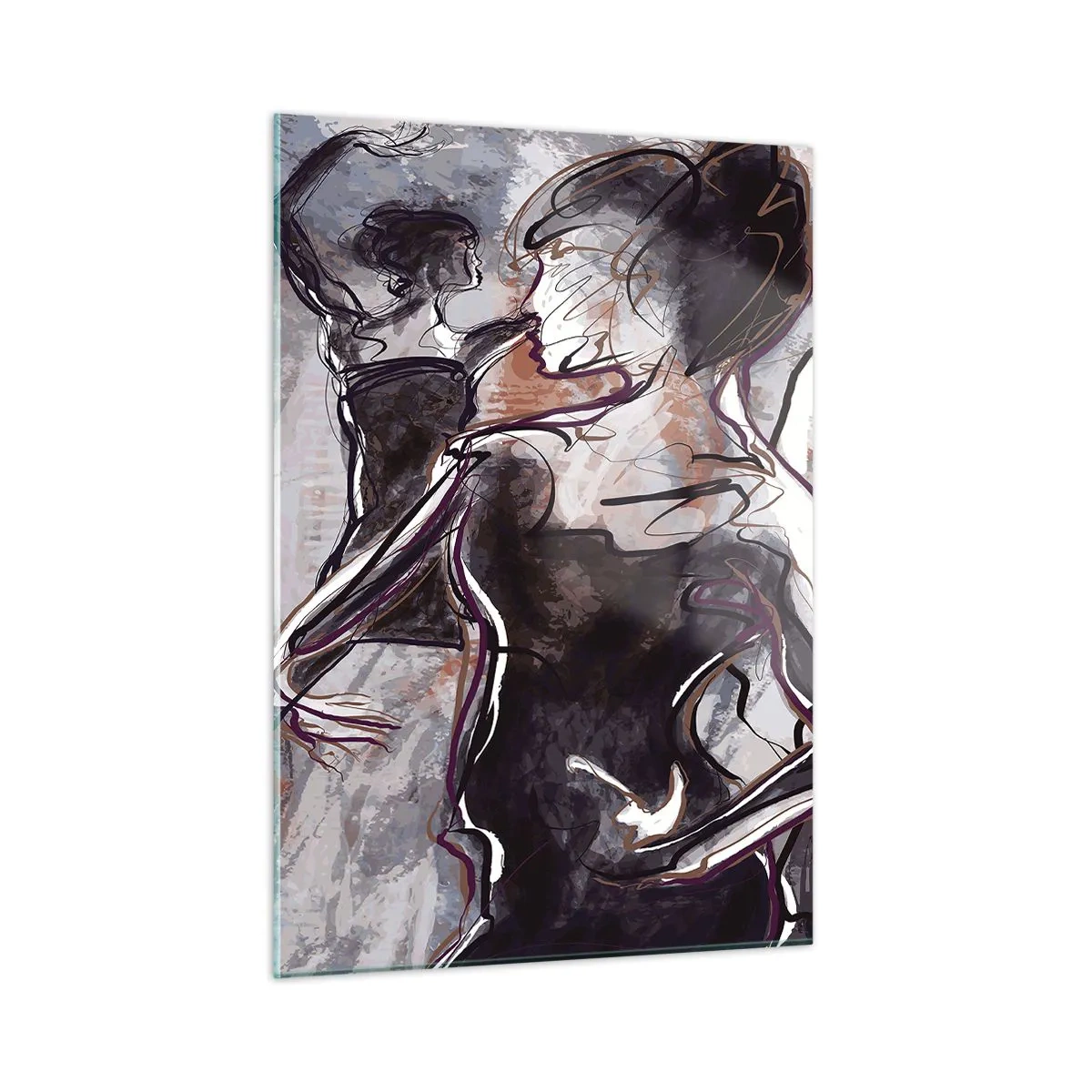 Schilderen op glas - Los op in de muziek - 50x70 cm