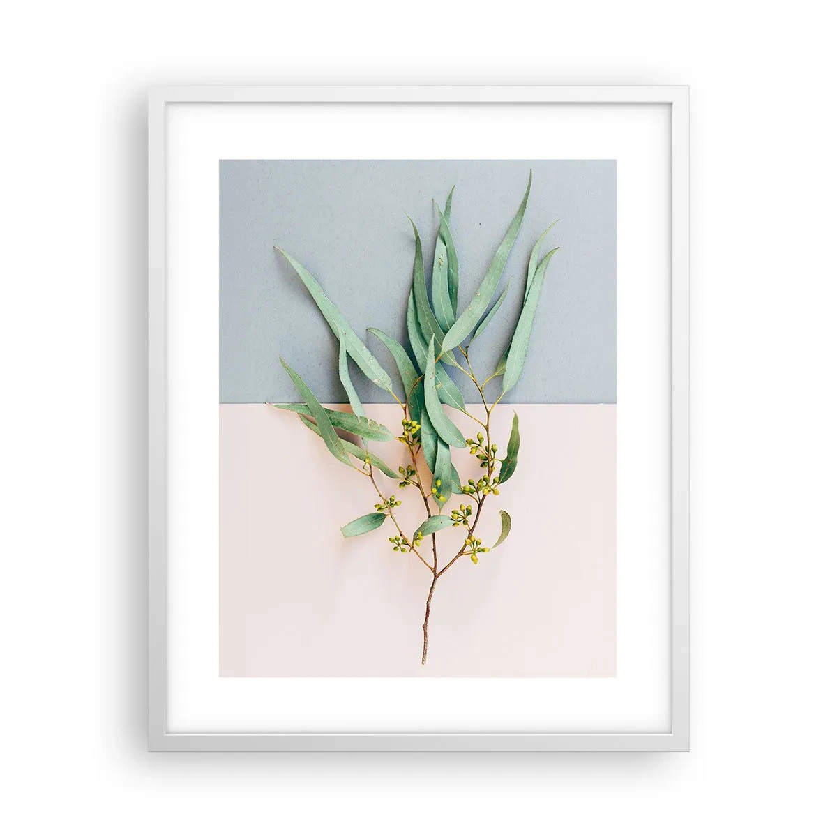 Poster in een witte lijst - Subtiliteit in pastelkleuren - 40x50 cm