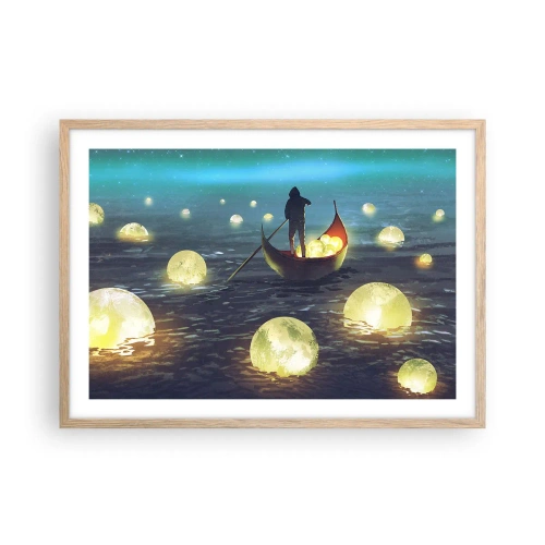 Een poster in een licht eiken lijst - Dingen waar filosofen nooit van hebben gedroomd - 70x50 cm