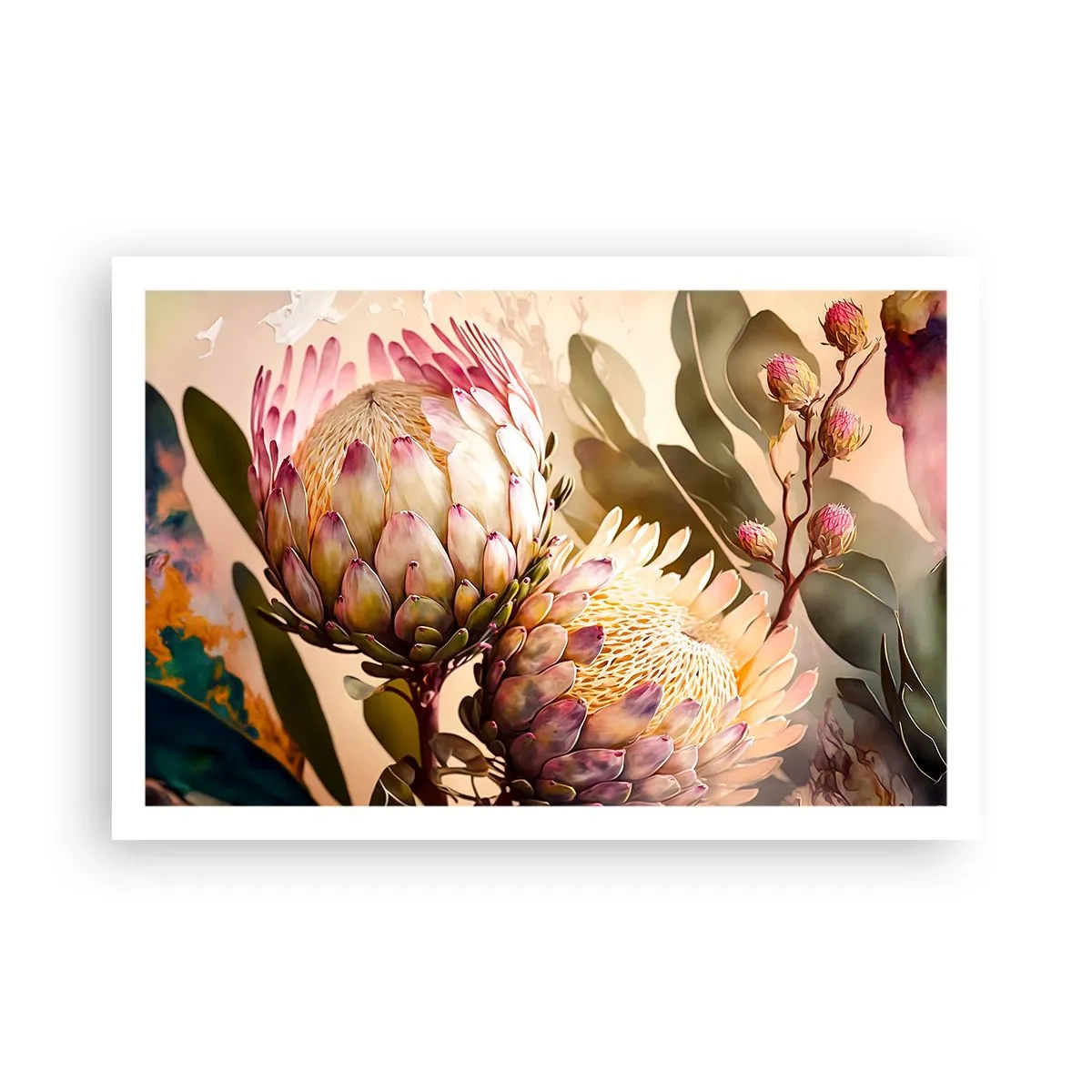 Poster - Teeder omarmd - 91x61 cm