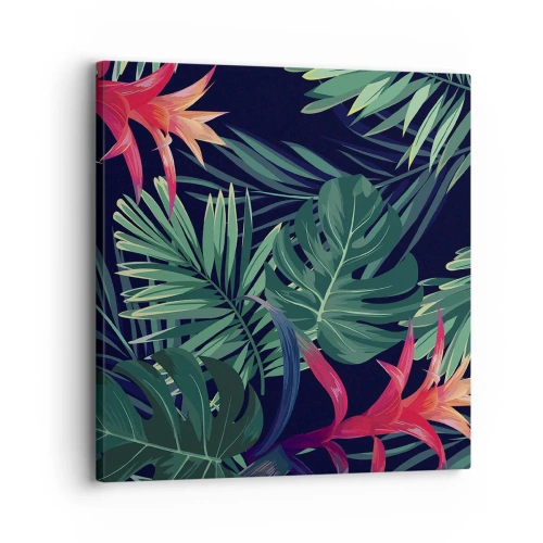 Schilderen op canvas - Ontsteken in het groen - 30x30 cm