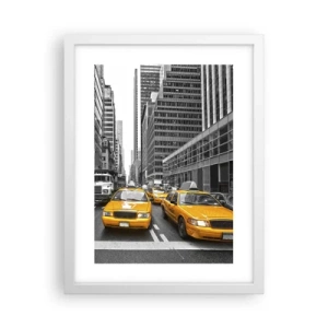 Poster in een witte lijst - Wij geven de stad de kleuren - 30x40 cm