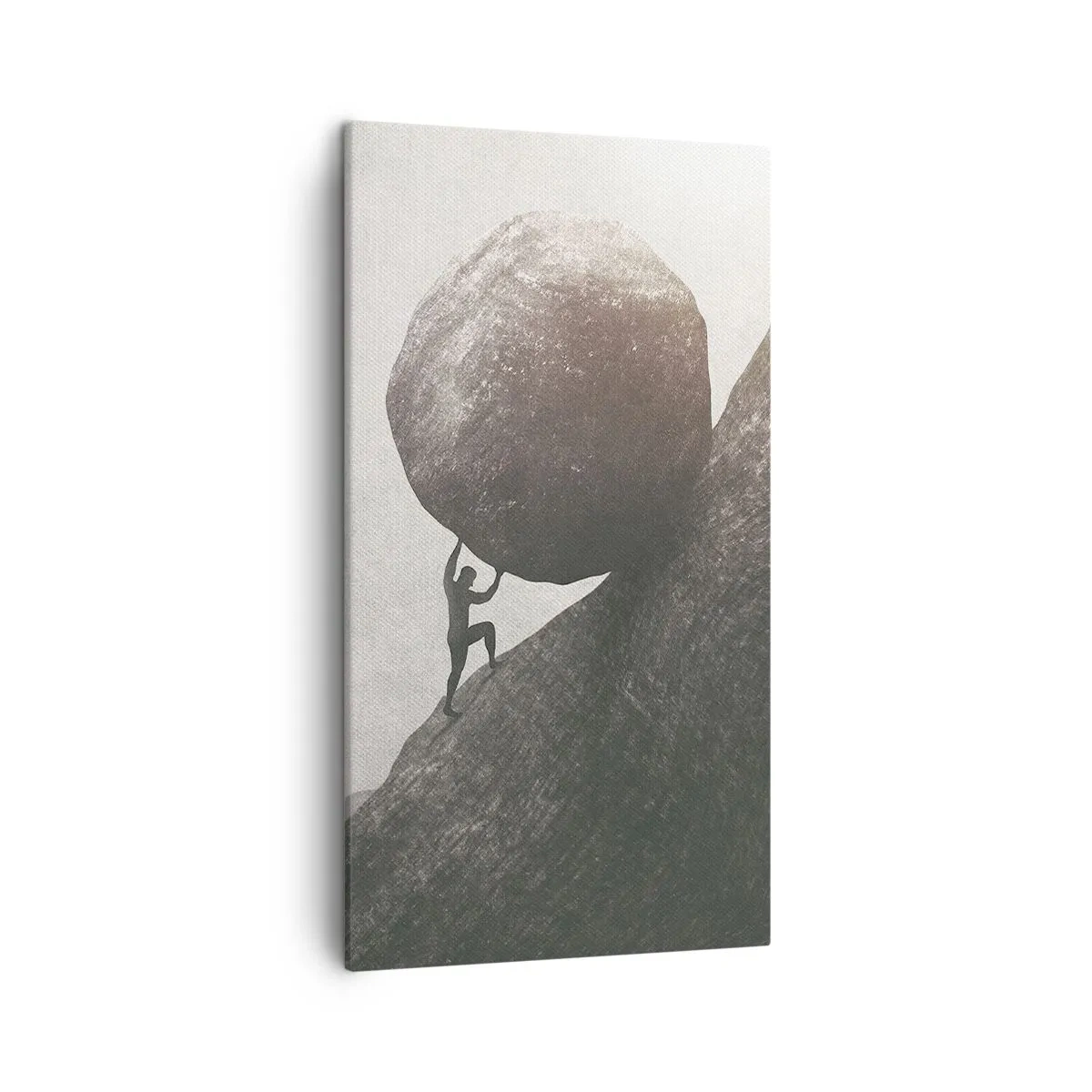 Schilderen op canvas - Ik geloof tegen alle hoop in - 45x80 cm