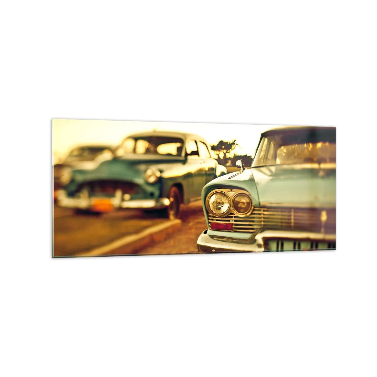 Schilderen op glas - Maar afwachten - 120x50 cm