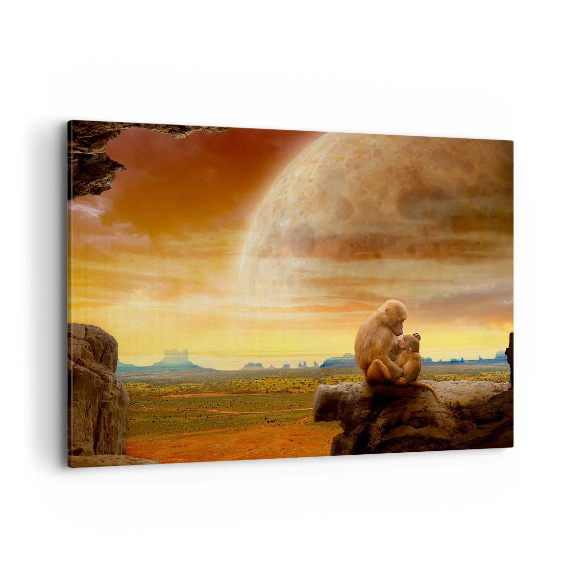 Schilderen op canvas - De liefde is overal hetzelfde - 100x70 cm