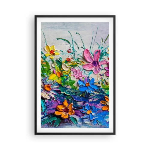 Poster in een zwarte lijst - Helemaal geen stilleven - 61x91 cm