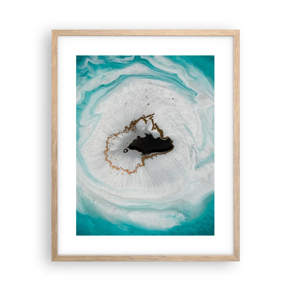 Een poster in een licht eiken lijst - Binnendringen - 40x50 cm