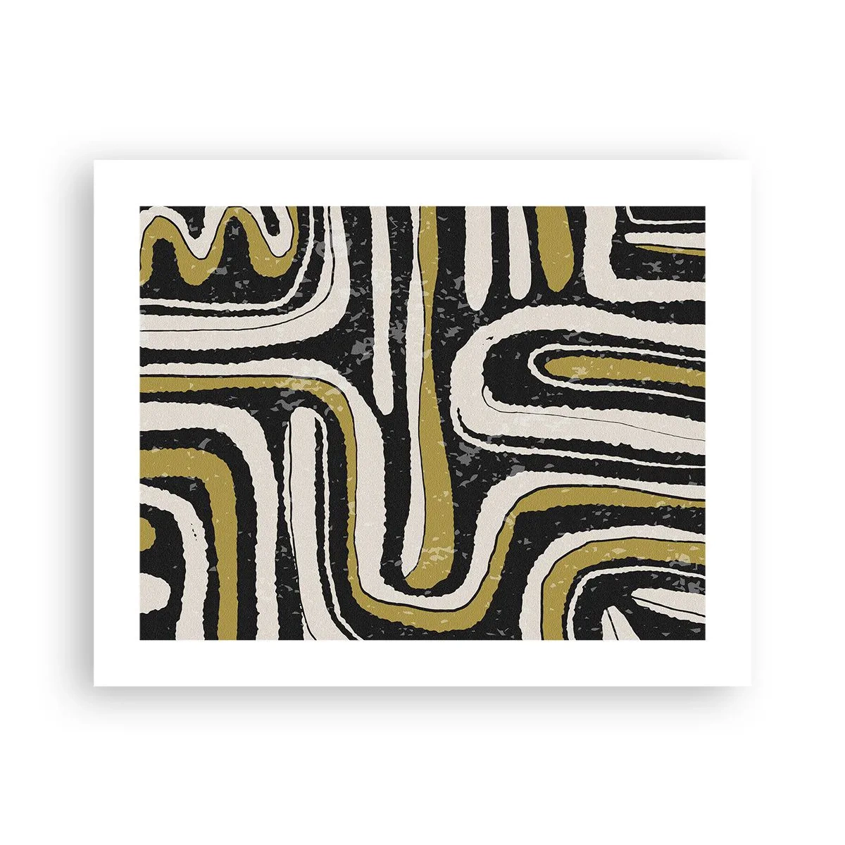 Poster - Compositie: wegen en steegjes - 50x40 cm