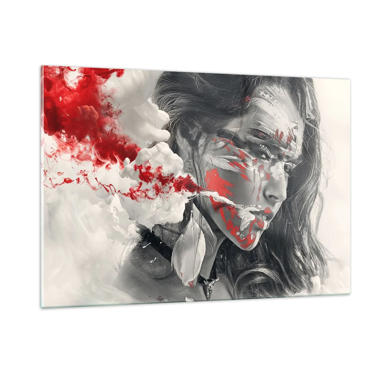 Schilderen op glas - In de dampen van absurditeit - 120x80 cm