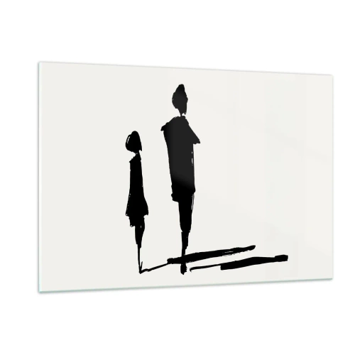 Schilderen op glas - Zeker samen? - 120x80 cm
