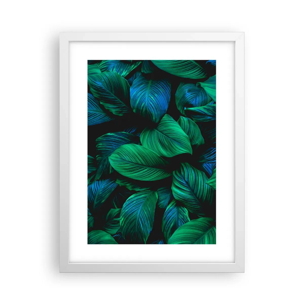 Poster in een witte lijst - In de groene menigte - 30x40 cm