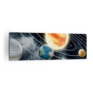 Schilderen op canvas - Kosmische dans - 160x50 cm