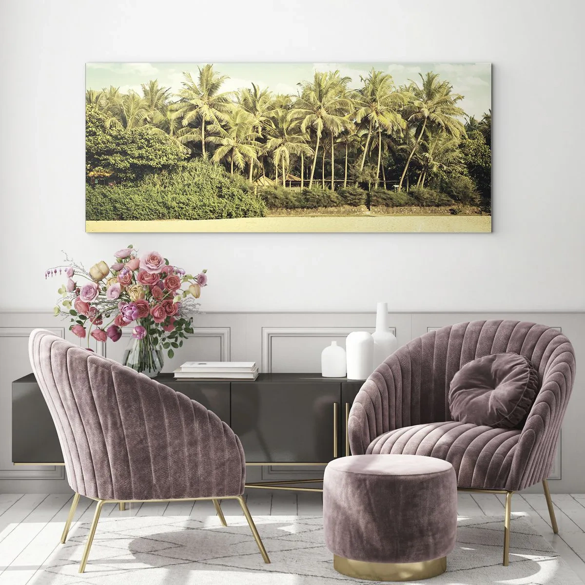 Schilderen op glas - Hoe zit het hier? - 120x50 cm