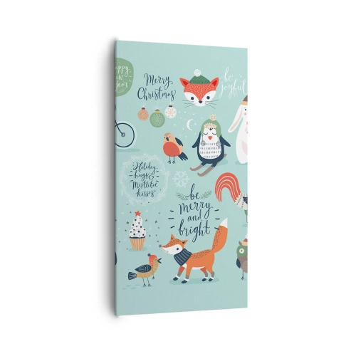 Schilderen op canvas - Moge het altijd kerst zijn! - 65x120 cm