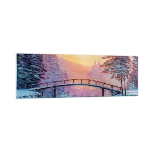 Schilderen op glas - Vier seizoenen - winter - 160x50 cm