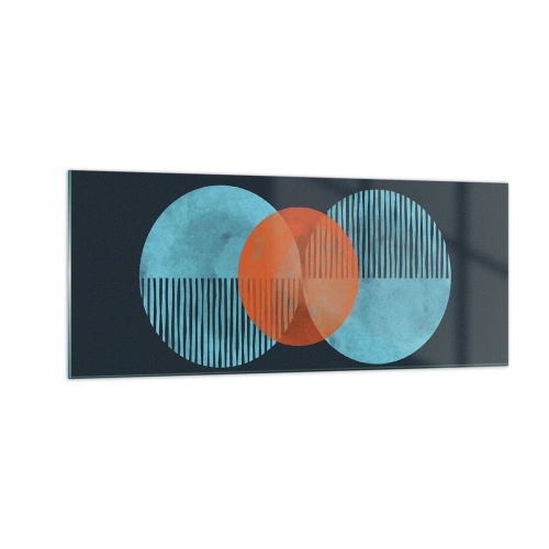 Schilderen op glas - Symmetrische compositie - 100x40 cm