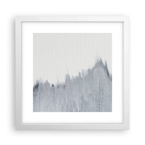 Poster in een witte lijst - Mysterieuze tekst - 30x30 cm