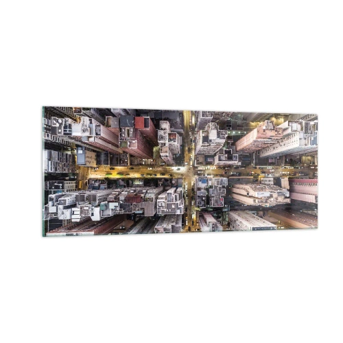Schilderen op glas - Groeten uit Hong Kong - 100x40 cm