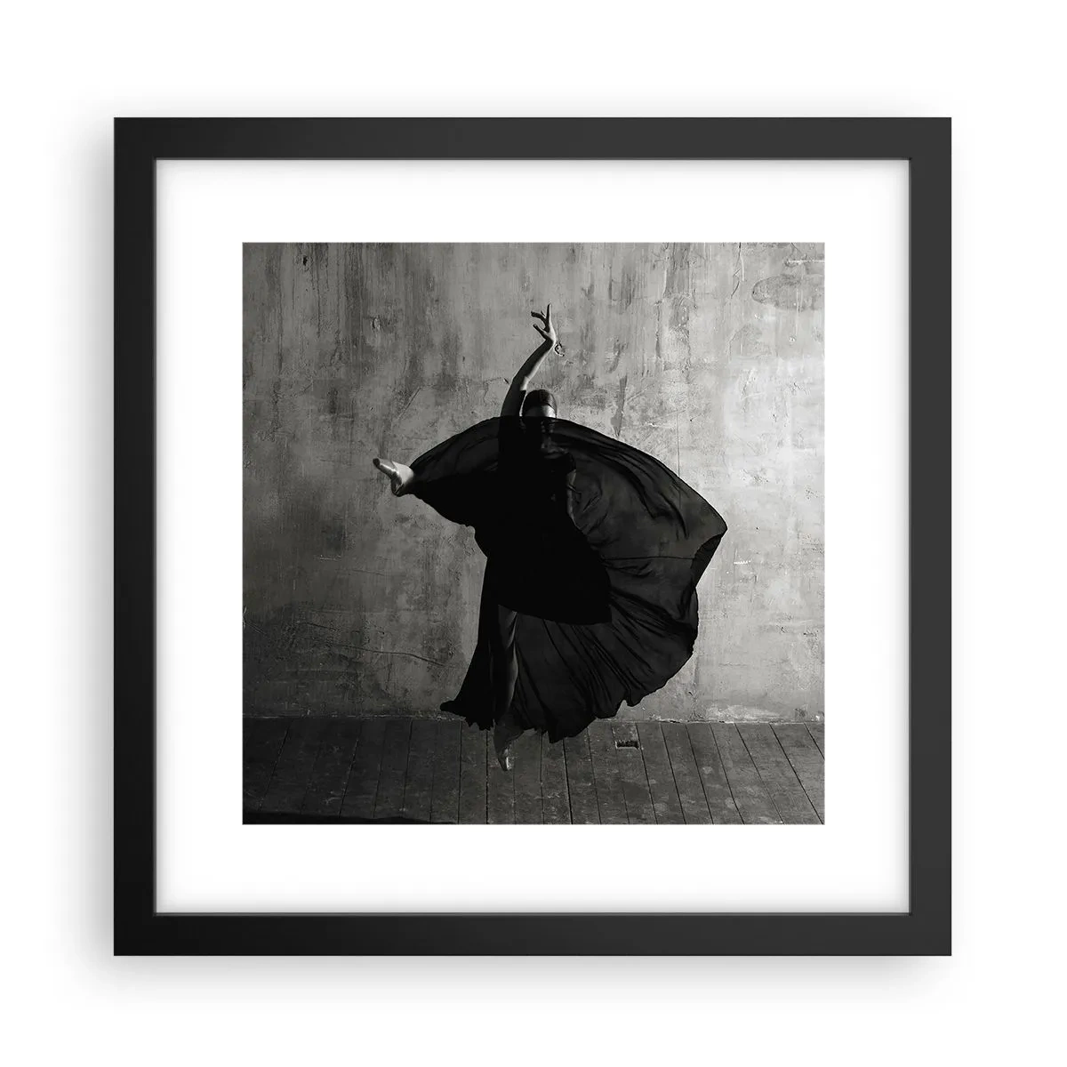 Poster in een zwarte lijst - Gepassioneerde riem - 30x30 cm