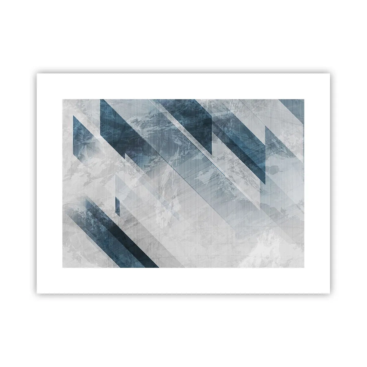 Poster - Ruimtelijke compositie - grijze beweging - 40x30 cm