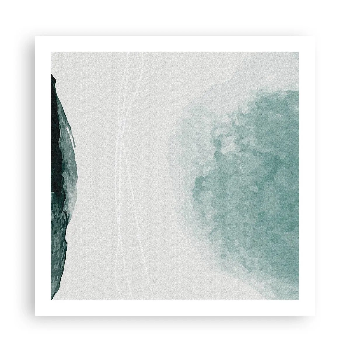 Poster - Ontmoeting met de mist - 60x60 cm