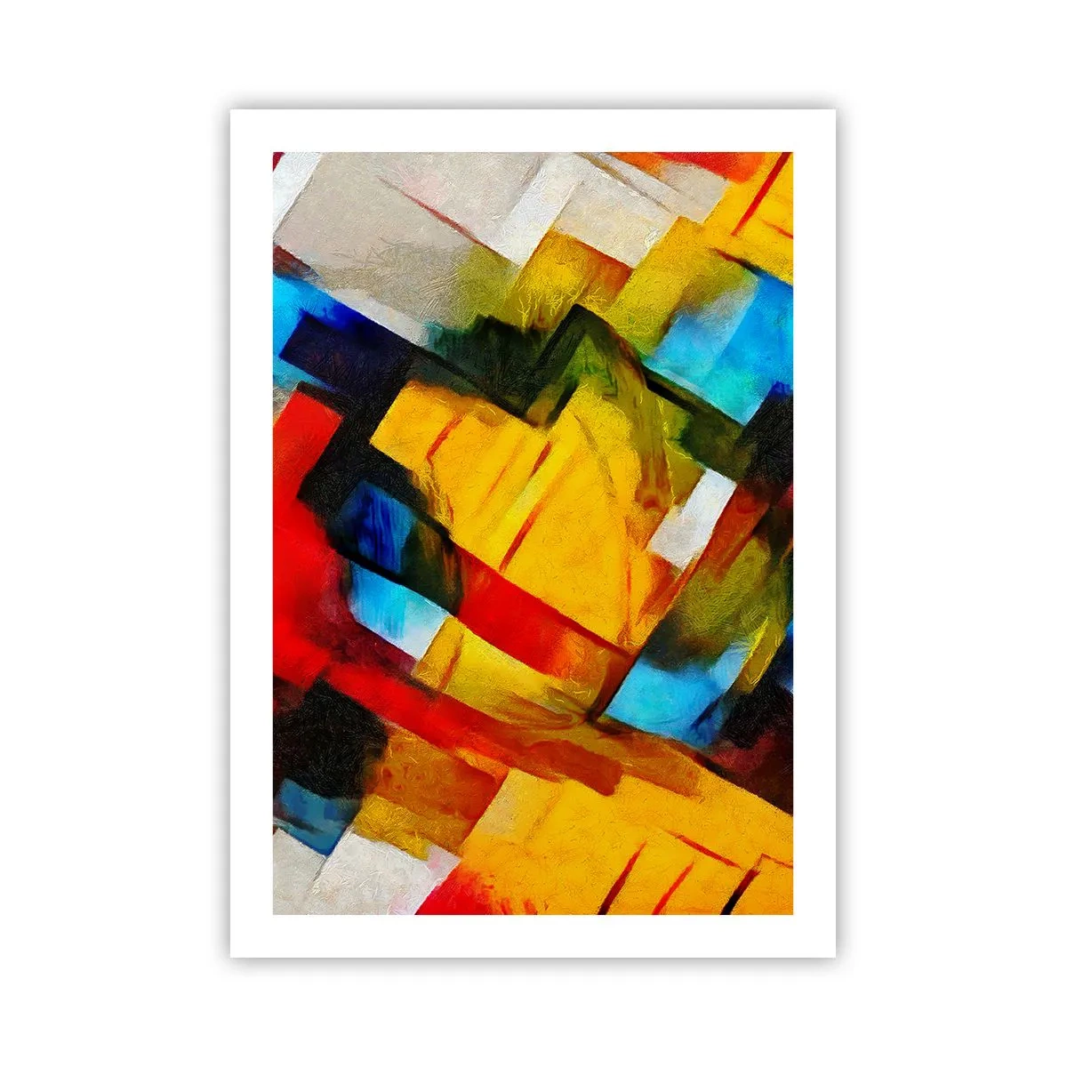 Poster - Een veelkleurig lagen koekje - 50x70 cm