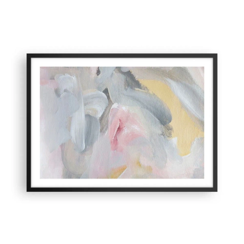 Poster in een zwarte lijst - In een pastelkleurige wereld - 70x50 cm