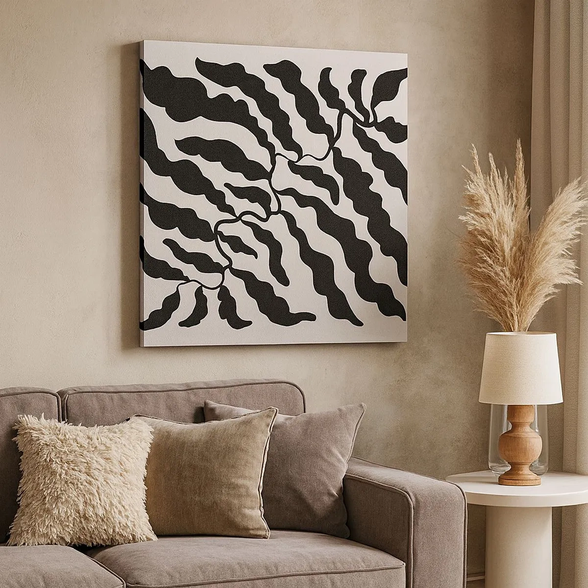 Schilderen op canvas - Natuur van een vierkant - 30x30 cm