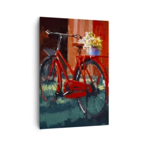 Schilderen op canvas - Ik wil met mijn fiets rijden - 70x100 cm