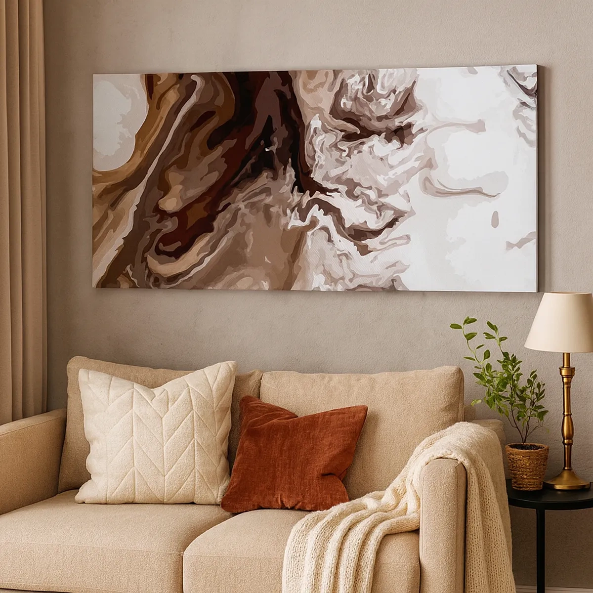 Schilderen op canvas - Kleurcontrast - 30x30 cm