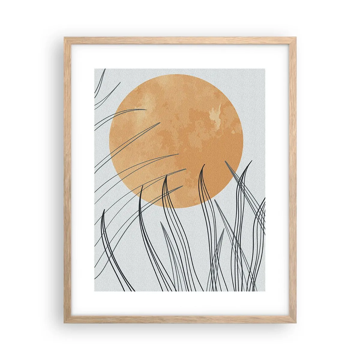 Een poster in een licht eiken lijst - Altijd naar de zon - 40x50 cm