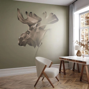 Fotobehang op maat Premium Canvas - De zachte kracht van vrede - Eland, Abstractie, Deel