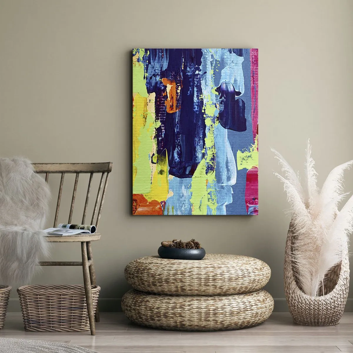 Schilderen op canvas - Het leven is mooi! - 50x70 cm