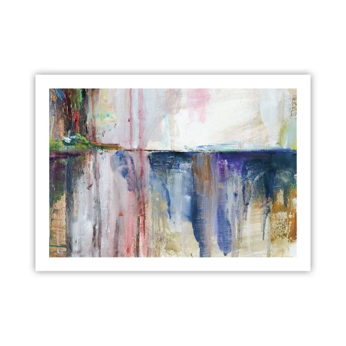 Poster - Kleurrijke impressies en associaties - 70x50 cm