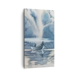 Schilderen op canvas - Vissers in hun paradijs - 45x80 cm