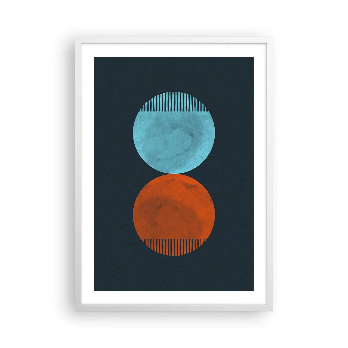 Poster in een witte lijst - Alleen geometrie? - 50x70 cm