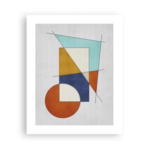 Poster - Abstractie: modernistisch plezier - 40x50 cm