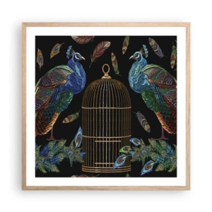 Een poster in een licht eiken lijst - In koninklijke gewaden - 60x60 cm