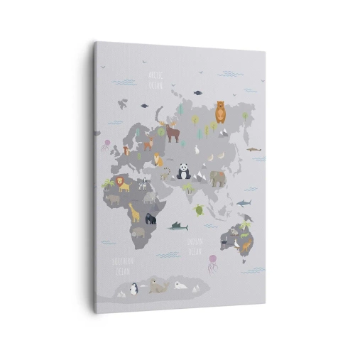 Schilderen op canvas - Vertel me waar je vandaan komt ... - 50x70 cm